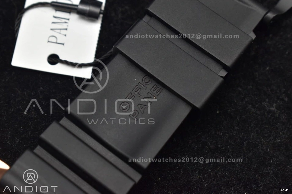 W Black Dial Unisex on SBF Black Best Edition 1:1 Strap PAM1070 Rubber P 434 0825